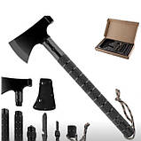 Сокира тактична, набір для виживання 9в1 VT36 туристичний VN-23, фото 4