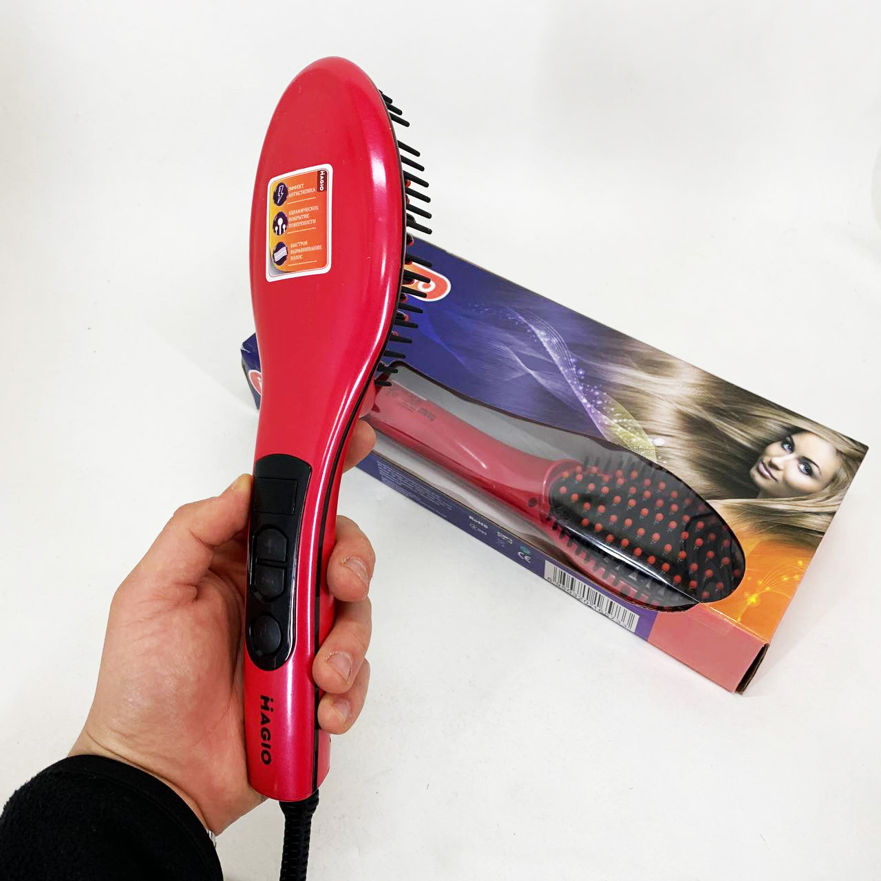 Фен звичайний для укладання волосся, Професійний фен для об'єму електричний з насадками MF-92, фото 1