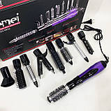 Фен для волосся 2 режими температури Gemei GM-4835 10 в 1, Хороший фен для випрямлення волосся XO-20, фото 3