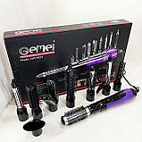 Фен для волосся 2 режими температури Gemei GM-4835 10 в 1, Хороший фен для випрямлення волосся XO-20, фото 4