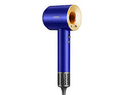 Фен 1600Вт професійний VGR V-445 BLUE, 3 рівні обдування, 4 рівні температури, 110000 RPM ТМ VGR