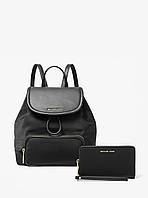 Жіночий набір в подарунковій коробці Michael Kors рюкзак та гаманець 1159845511 (Чорний One Size)