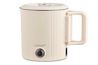 Електрочайник нержавіючий Maestro 0.8л бежевий (MR-009-BEIGE)