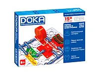 Электронный конструктор DOKA Первые шаги в электронике от 11 лет 15 схем (D70710)