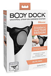 Трусики для страпону Pipedream Body Dock Elite Mini Harness, чорні 18+