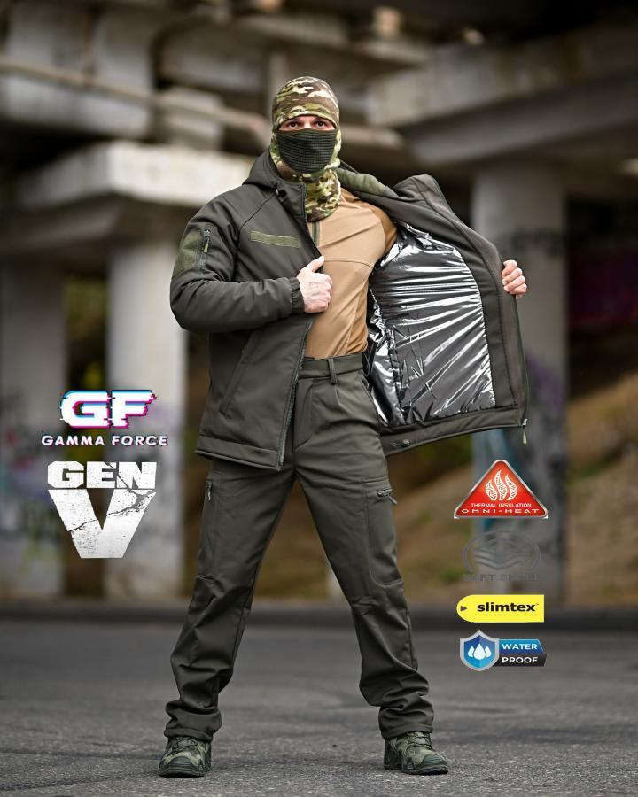 Зимовий тактичний костюм Gamma Original олива з утеплювачем Слімтекс ПП8165 ТМ, фото 1