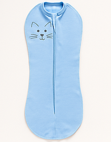 Дитяча пелюшка кокон для новонародженого немовляти європелюшка для сну сповивання 0-3 місяці BST блакитний 2