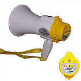 Ручний мегафон рупор JS-55 з акумулятором, фото 3