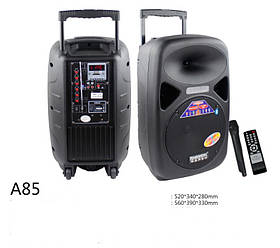 Акумуляторна акустика А-85 з мікрофоном Bluetooth