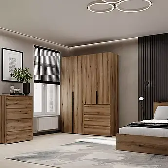 Шафа розстібна No5 Light 160x220x50 см Дуб Евок