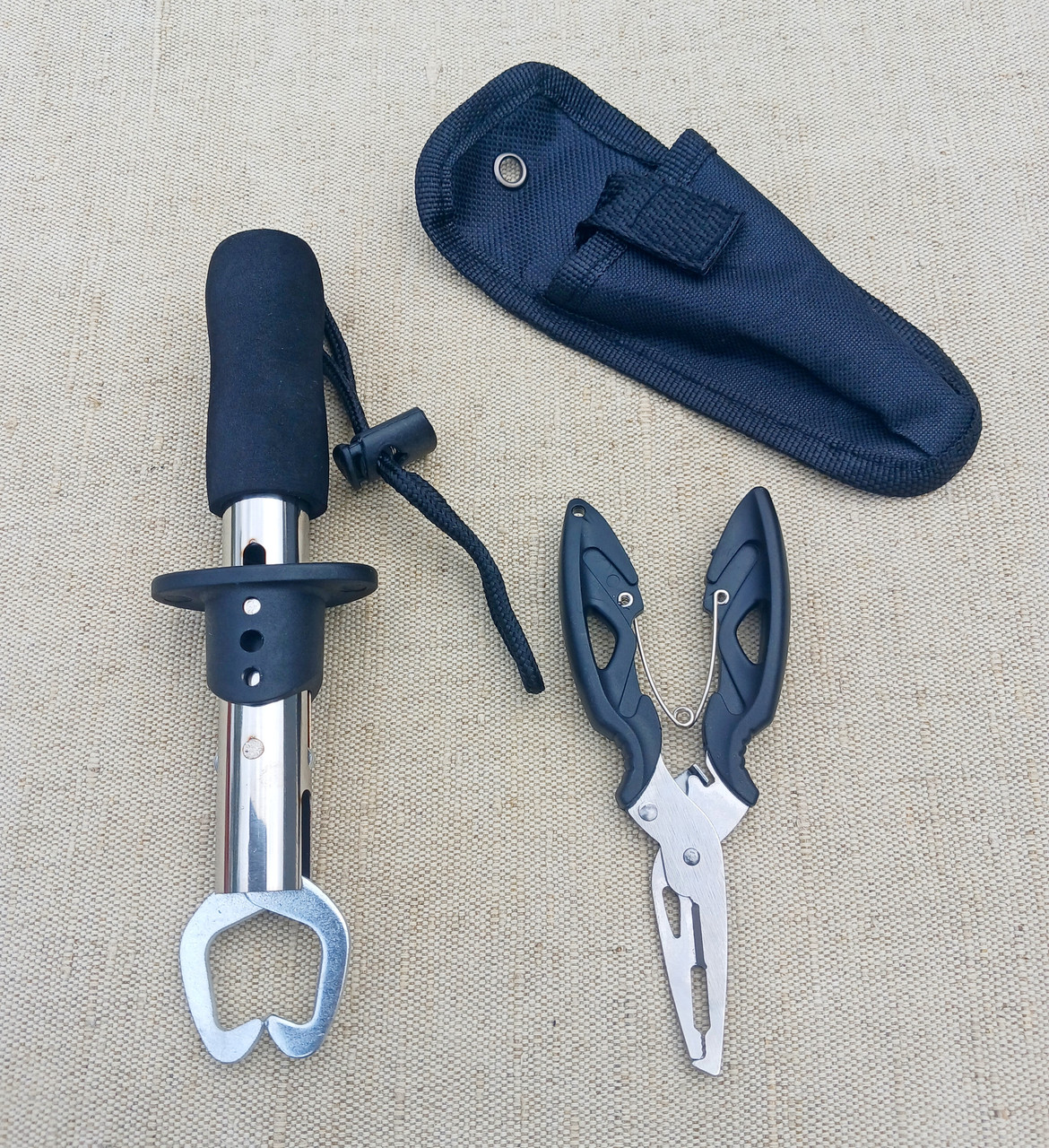 Губне захоплення для риби "Lip Grip" + рибальські плоскогубці в чохлі