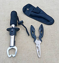 Губне захоплення для риби "Lip Grip" + рибальські плоскогубці в чохлі, фото 2