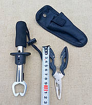 Губне захоплення для риби "Lip Grip" + рибальські плоскогубці в чохлі, фото 5