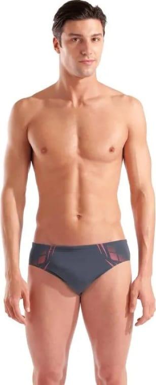 Плавки-сліпи для чоловіків Arena POSEIDONIA SWIM BRIEFS сірий, рожевий Чол 90 Акція, знижка