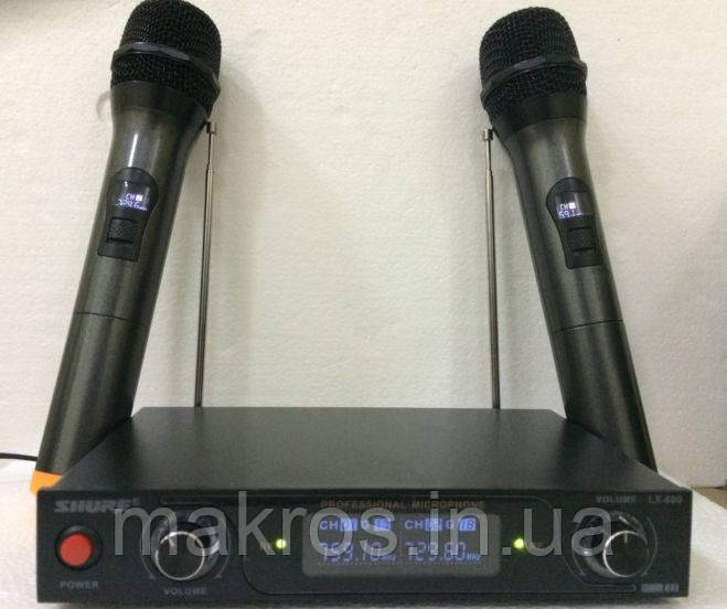 Радіосистема Shure-800 мікрофони на батарейках