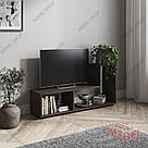 Книжковий стелаж у вітальню з ЛДСП Універсальна підлогова полиця для дому з 2 осередками, фото 4