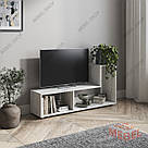 Книжковий стелаж у вітальню з ЛДСП Універсальна підлогова полиця для дому з 2 осередками, фото 5