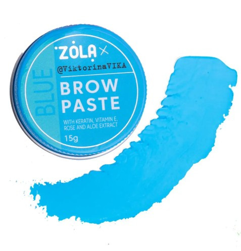 Контурна паста для брів ZOLA Viktorina Vika Блакитна 15 г