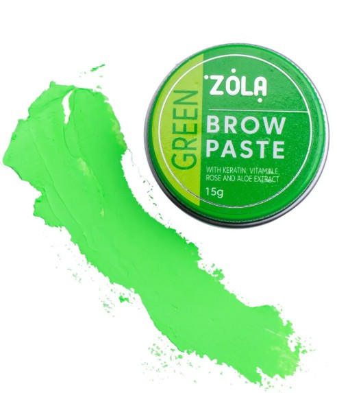 Контурна паста для брів ZOLA Зелена 15 г