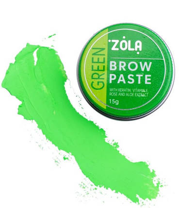 Контурна паста для брів ZOLA Зелена 15 г, фото 1