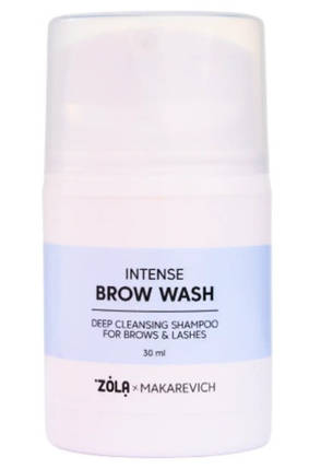 Технологічний шампунь ZOLA x Makarevich для глибокого очищення вій і брів 30 мл, фото 1