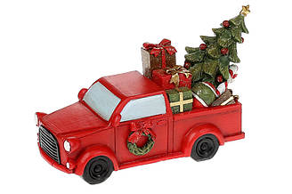 Новорічна машинка з ялинкою і подарунками, 15см