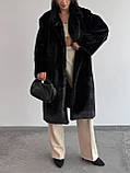 Жіноча еко-шуба з поясом у комплекті, фото 8