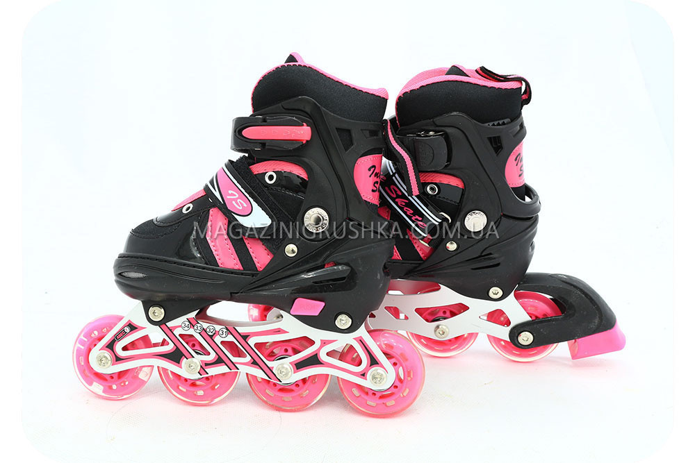 Ролики 31-34 (3 кольори, алюмінієве шасі, колеса ПУ) 9031, фото 1