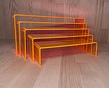 Комплект акрилових підставок підставки для взуття, сумок і товарів, фото 4