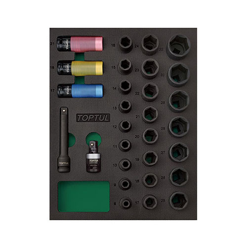 Набір ударних головок 1/2" 29ед. (в ложементі) GVB2906 TOPTUL