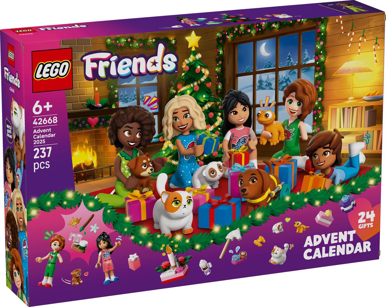 Конструктор Лего Френдс Адвент Новорічний календар 2025 року  Lego Friends 42668, фото 1