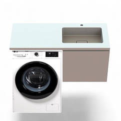 Тумба з умивальником над пральною машиною 120 см Snail «Тігран» ліва