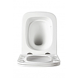 Унітаз підвісний прямокутний Premium KVADRO Tornado безободковий з дюропластовим сидінням soft-close 640054, фото 7