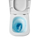 Унітаз підвісний прямокутний Premium KVADRO Tornado безободковий з дюропластовим сидінням soft-close 640054, фото 3