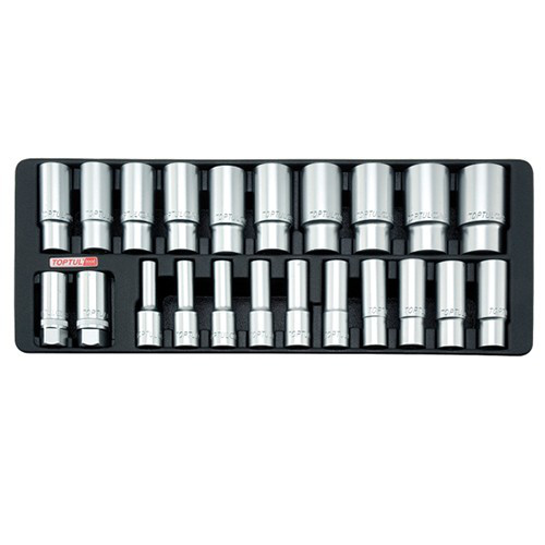 Набір головок довгих 1/2" 22ед. GAAT2202 TOPTUL