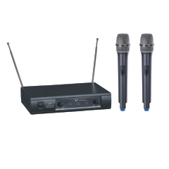 Два ручних радіо мікрофона на одній базі