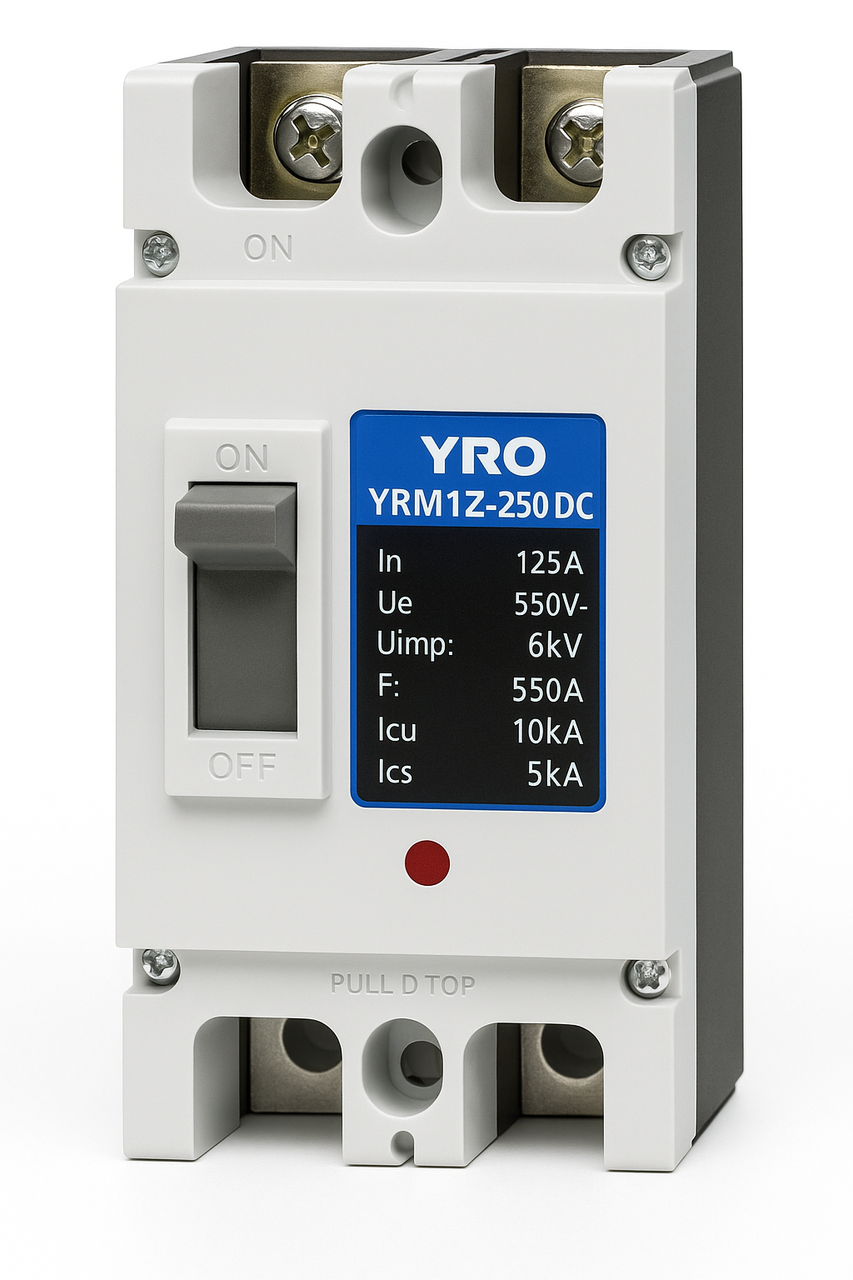 Автоматичний модульний вимикач постійного струму YRO YRM1Z-250 DC 2P 125A 550V, фото 1