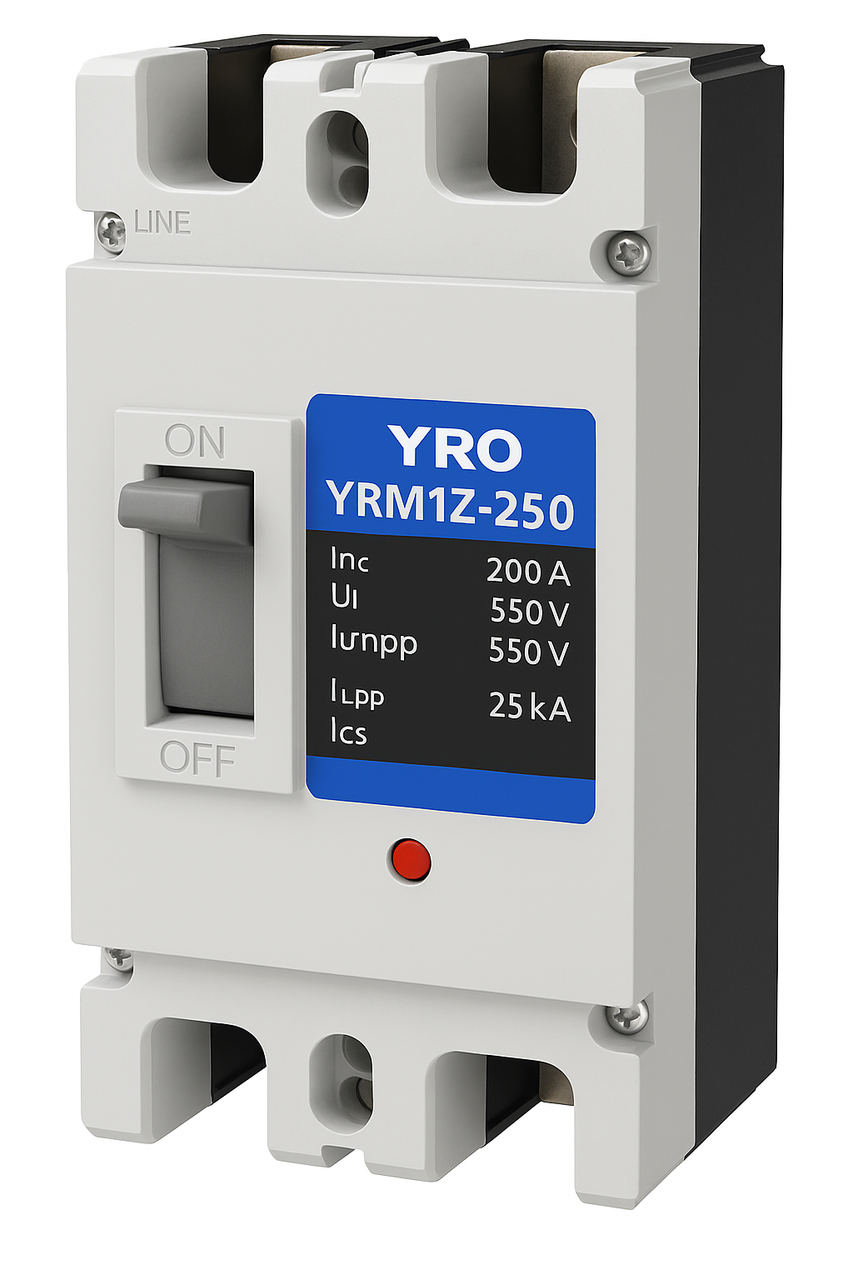 Автоматичний модульний вимикач постійного струму YRO YRM1Z-250 DC 2P 200A 550V, фото 1