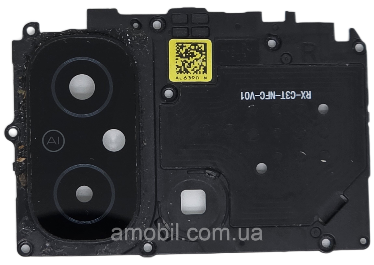 Скло камери в рамці Xiaomi Redmi 12C black orig б.у, фото 1