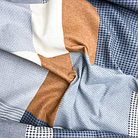 Фланель "Абстракція коричнева, сіра, синя, молочна" 220 см, фото 4