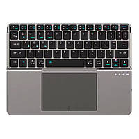 Складна Бездротова Клавіатура Bluetooth 5.0 з тачпадом і підставкою для телефону, планшету