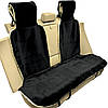 Хутряні накидки універсальні чохли - майка на заднє сидіння авто з овчини (Еко-хутро) чорні, фото 8