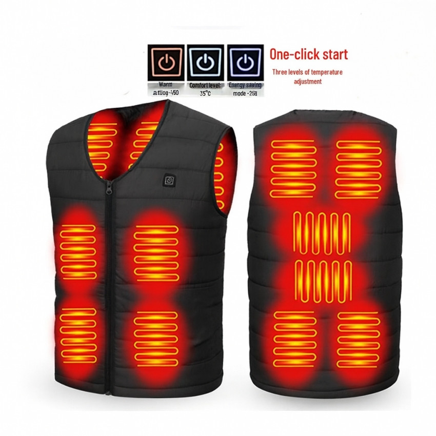 Теплий жилет з підігрівом від USB унісекс розмір XXL, фото 1