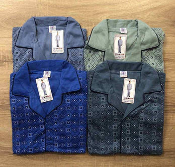 Чоловіча байкова піжама костюм домашній Берон на гудзиках Комплект теплий