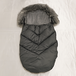 Зимовий дитячий конверт у коляску сірий — теплий, водонепроникний, комфортний