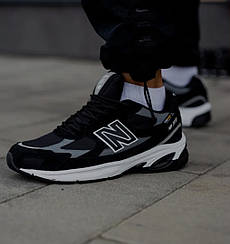 Кросівки термо зимові чоловічі чорні з сірим