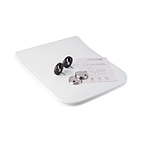 Унітаз підвісний прямокутний KVADRO Rimless безободковий з дюропластовим сидінням soft-close 670007, фото 7