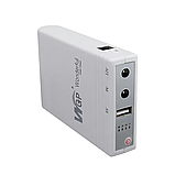 ДБЖ для роутера повербанк MINI DC UPS WGP103 (10400mAh 5V 9V 12V) білий, фото 2