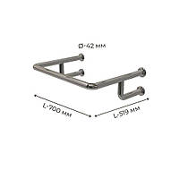 Поручень для людей з інвалідністю (МГН) на стіну для раковини INVO верхній із нержавіючої сталі