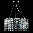 Люстра сучасна підвісна кришталева на 12 ламп E14 колір каркасу хром VL-L9450/600/12 CR, фото 2